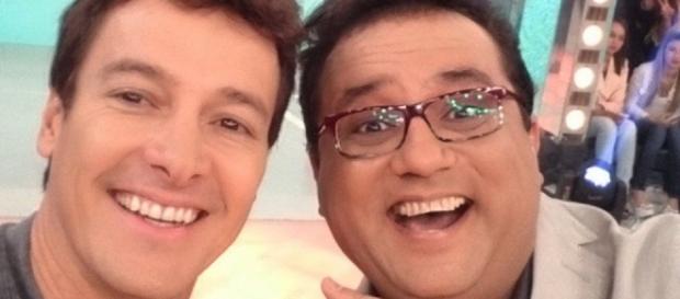 Geraldo Luis e Rodrigo Faro se desentendem Geraldo Luis e Rodrigo Faro se desentendem