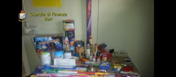I fuochi d'artificio proibiti e sequestrati I fuochi d'artificio proibiti e sequestrati