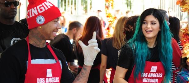 Kylie Jenner y su novio, el rapero, Tyga Kylie Jenner y su novio, el rapero, Tyga