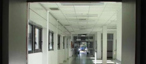 Corridoio dell'ospedale Sant'Anna.