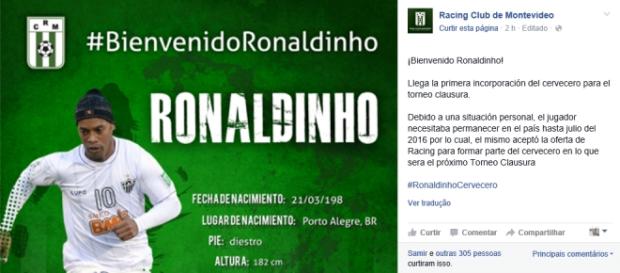 Bem-vindo à Ronaldinho era brincadeira Bem-vindo à Ronaldinho era brincadeira