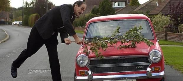 Parody of the famous scene by a Basil lookalike Parody of the famous scene by a Basil lookalike
