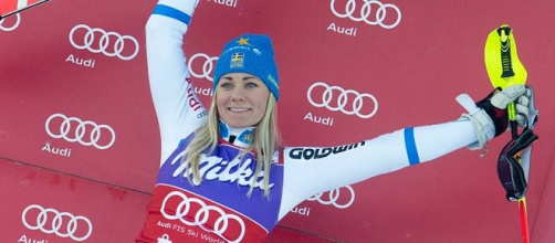 La vincitrice dello slalom di Lienz