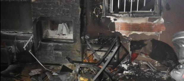 Así queda una vivienda después de un incendio Así queda una vivienda después de un incendio