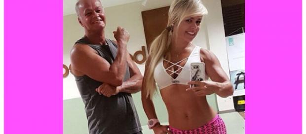 Cristianne Rodriguez e Kadu Moliterno na academia Cristianne Rodriguez e Kadu Moliterno na academia