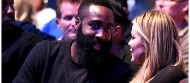 James Harden com Khloe Kardashian James Harden com Khloe Kardashian