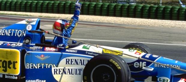Schumacher foi campeão mundial em 94 e 95 Schumacher foi campeão mundial em 94 e 95