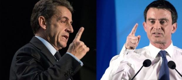 Nicolas Sarkozy et Manuel Valls Nicolas Sarkozy et Manuel Valls