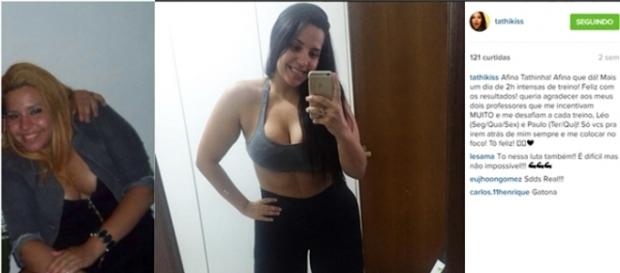 Tathi Kiss antes e depois de emagrecer Tathi Kiss antes e depois de emagrecer