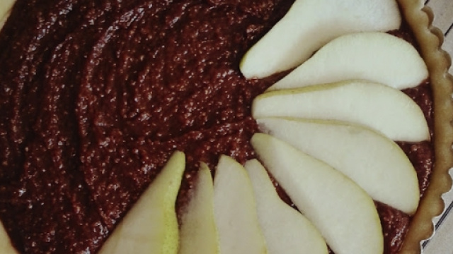 La crostata di pere e cioccolato