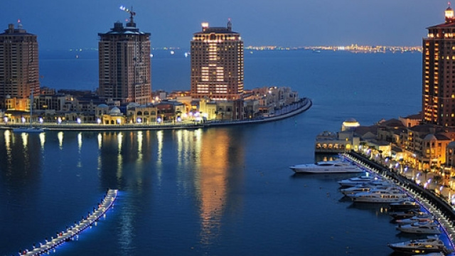 Immagine suggestiva di Dusk, perla del Qatar