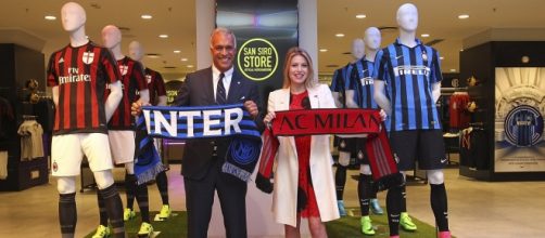 I dirigenti di Inter e Milan al San Siro store