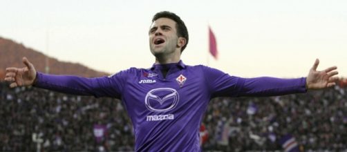 L'attaccante della Fiorentina, Giuseppe Rossi