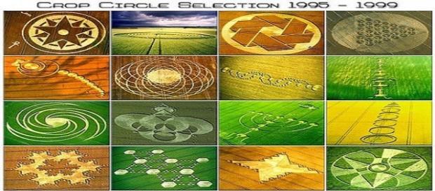 Vista aérea de formação denominada "Crop circle" Vista aérea de formação denominada "Crop circle"