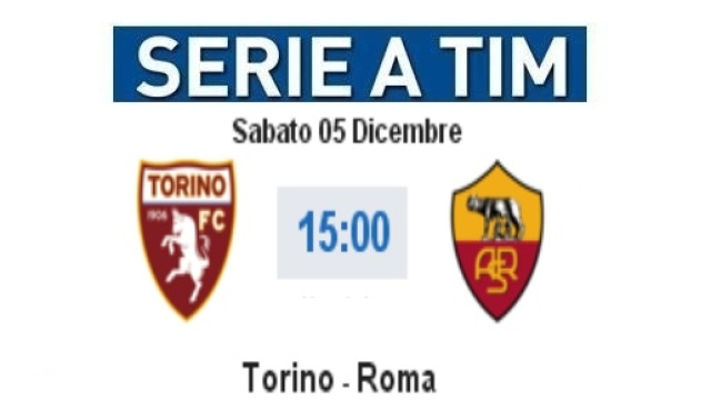 Diretta Live e gol Torino - Roma