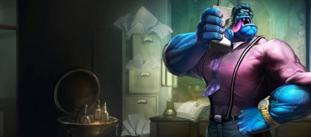 Aspecto de Dr.Mundo, campeón de LoL Aspecto de Dr.Mundo, campeón de LoL