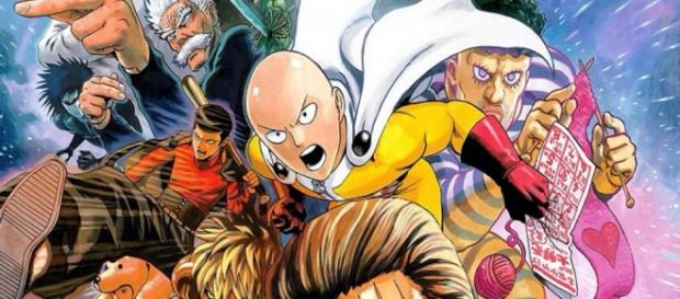 Ilustración del manga de One Punch Man Ilustración del manga de One Punch Man