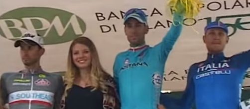 Mauro Finetto sul podio della Coppa Bernocchi