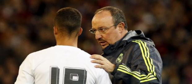 Benítez da instrucciones a Lucas Vázquez Benítez da instrucciones a Lucas Vázquez