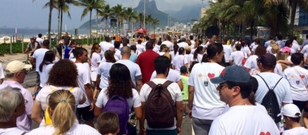 Caminhada que aconteceu no Rio de Janeiro Caminhada que aconteceu no Rio de Janeiro