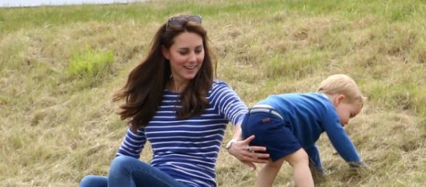 Kate Middleton insieme al figlio George Kate Middleton insieme al figlio George