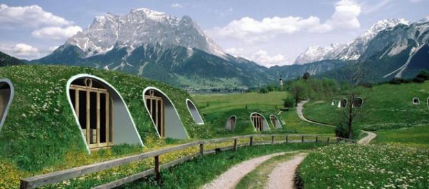 Pessoas estão vivendo nas casas dos hobbits Pessoas estão vivendo nas casas dos hobbits