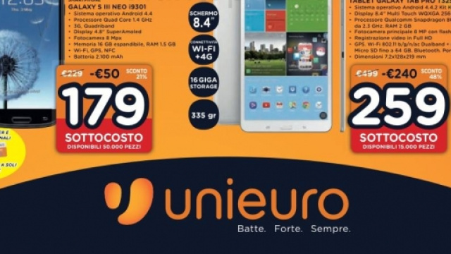Diverse offerte sui volantini Unieuro e Trony