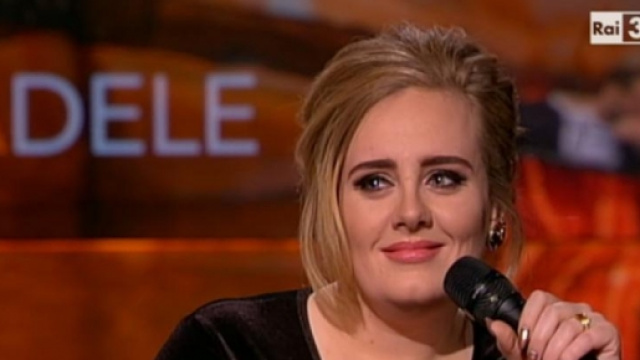 La cantante Adele, ospite a "Che tempo che fa"