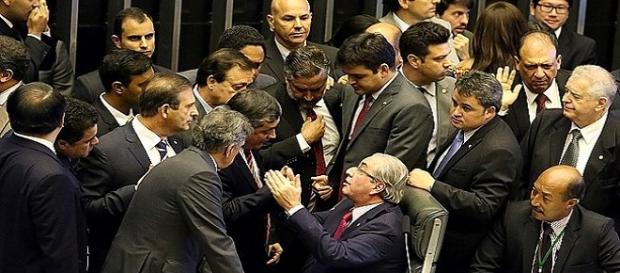 Sessão do Impeachment na Câmara Sessão do Impeachment na Câmara