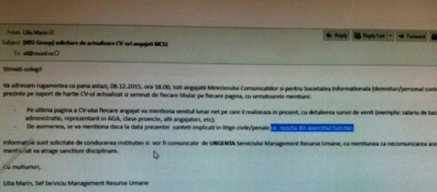 Documentul prezentat de stiripesurse.ro Documentul prezentat de stiripesurse.ro