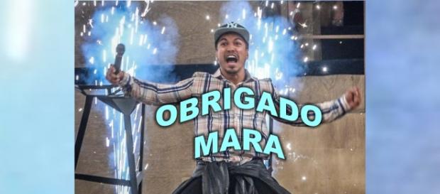 Douglas agradece os tapas de Mara Maravilha Douglas agradece os tapas de Mara Maravilha
