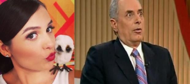 Monica Iozzi compara coruja com William Waack Monica Iozzi compara coruja com William Waack