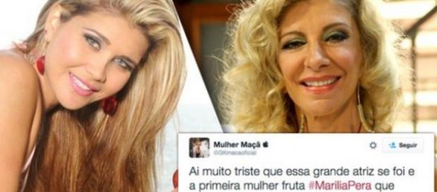 Mulher Maçã diz que Marília Pêra foi fruta Mulher Maçã diz que Marília Pêra foi fruta