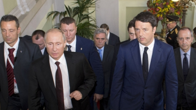 Renzi e Putin in un recente incontro