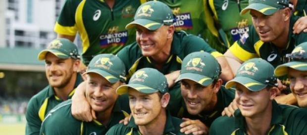 Australia win the tri-series trophy Australia win the tri-series trophy
