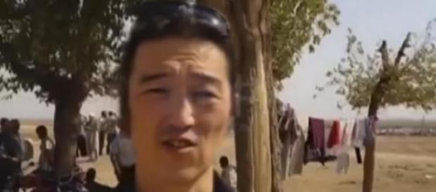 Kenji Goto reporting in Syria Kenji Goto reporting in Syria