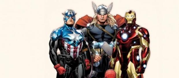 Les Avengers et Spider-Man rassemblés. Les Avengers et Spider-Man rassemblés.