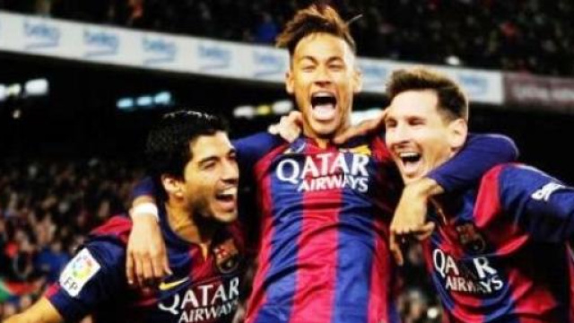 Suarez, Neymar e Messi tridente del Barcellona