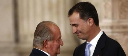 Juan Carlos e il Re Felipe VI