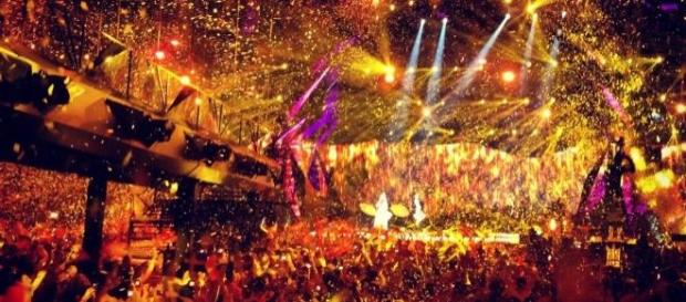 Actuación durante el festival de Eurovisión Actuación durante el festival de Eurovisión
