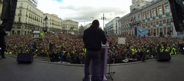 Pablo Iglesias en su discurso del día 31 de enero Pablo Iglesias en su discurso del día 31 de enero