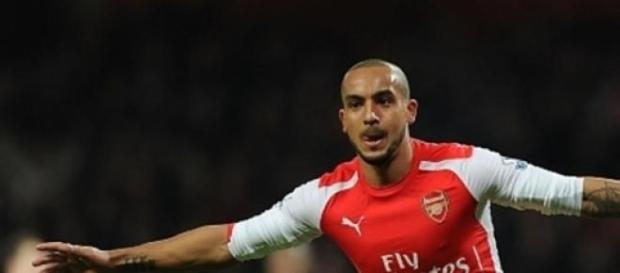 Theo Walcott scored Arsenal's second goal Theo Walcott scored Arsenal's second goal