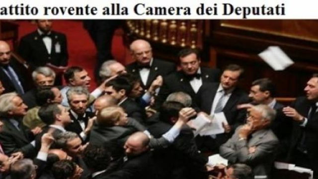 discussioni accese in parlamento
