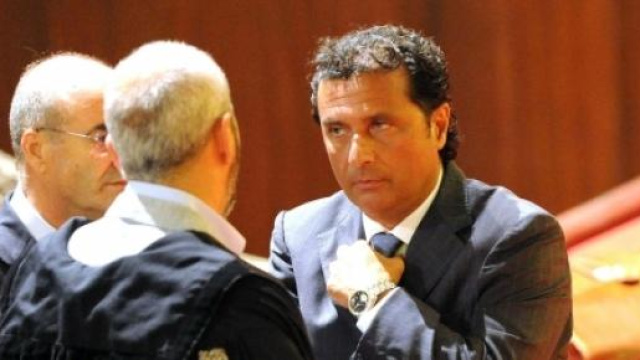 Francesco Schettino al tribynale di Grosseto