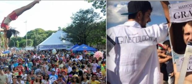 Momentos do sábado de carnaval, em Brasília Momentos do sábado de carnaval, em Brasília