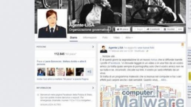 L'account Facebook della Polizia Postale
