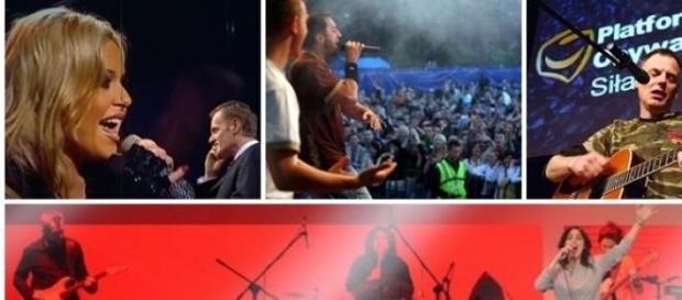 Artyści grają i śpiewają dla polityków Artyści grają i śpiewają dla polityków