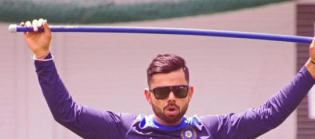 Virat Kohli during a training session Virat Kohli during a training session