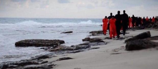 la décapitation de 21 Egyptiens par l'EI la décapitation de 21 Egyptiens par l'EI