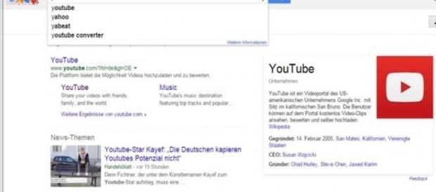 Über Google findet man auch viele Videos. Über Google findet man auch viele Videos.